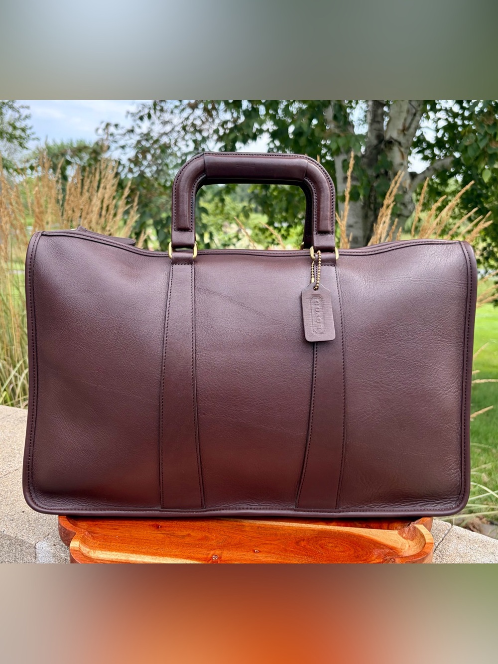 Vintage COACH Mahogany Leather Portfolio Briefcase 5286 EUC - Picture 17 of 17